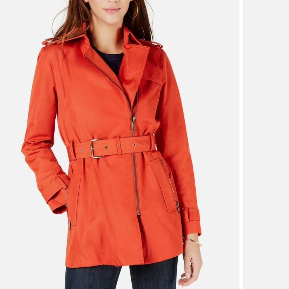 Michael Kors Women's zip front trench coat